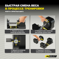 Гантели наборные MX SELECT Evo MX100 (рифленая стальная рукоять)