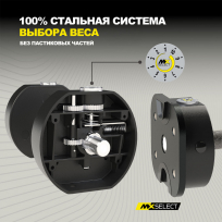 Гантели регулируемые MX SELECT MX55 EVO 2 шт (рифленая стальная рукоять)