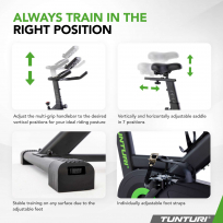 Вертикальный велотренажер TUNTURI Cardio Fit S20 Sprinter Bike