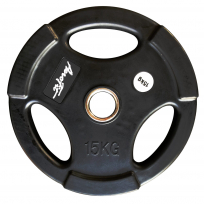 Олимпийский обрезиненный диск AEROFIT AFPLB 15 кг