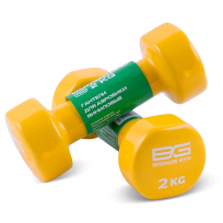 Гантели для аэробики виниловые BRONZE GYM  2 кг (пара)