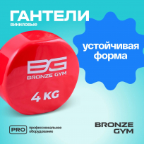Гантели для аэробики виниловые BRONZE GYM FA-VD4 4 кг (пара)