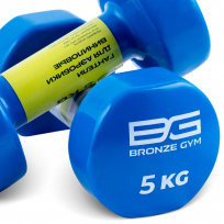 Гантели для аэробики виниловые BRONZE GYM FA-VD5 5 кг (пара)