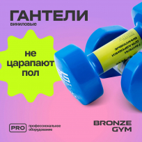 Гантели для аэробики виниловые BRONZE GYM FA-VD5 5 кг (пара)