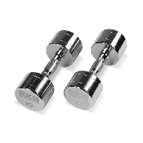 Гантель хромированная BRONZE GYM 10 кг