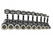 Комплект хромированных гантелей 10 пар от 1 до 10 кг HASTTINGS Digger HD51D5B-1-10
