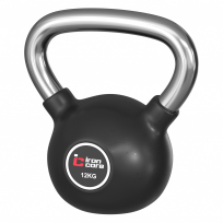 Стальная обрезиненная гиря IRON CORE IC1009-12kg (12 кг)