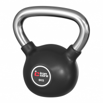 Стальная обрезиненная гиря IRON CORE IC1009-8kg (8 кг)