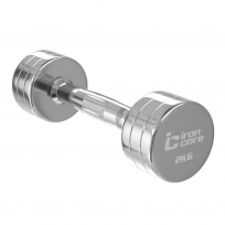 Гантельный ряд хромированный IRON CORE Standard IC1025 1-10 (10 пар 1-10 кг)
