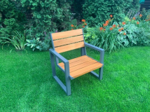 Садовый комплект лавка + 2 кресла FITGARDEN (тик/алюминий) - Калужское шоссе