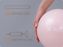 Мяч для пилатеса BLOOM LB7002/20/PK розовый 20 см