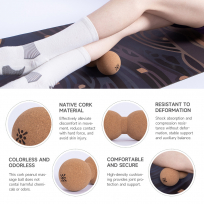 Двойной массажный мяч из натуральной пробки BLOOM LB7128/WO