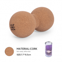 Двойной массажный мяч из натуральной пробки BLOOM LB7128/WO