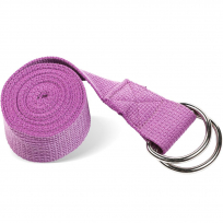 Ремень для йоги с металлическим карабином PRCTZ Yoga Strap (фиолетовый)