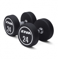 Гантели уретановые ZIVA ZXP-DBPU-8719 60 кг (пара)