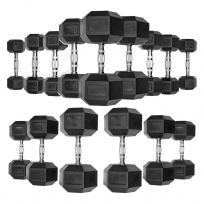 Гантели обрезиненные гексагональные OXIDE FITNESS ODB04 (от 12.5 до 20 кг)
