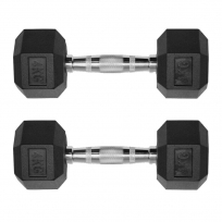 Гантели обрезиненные гексагональные OXIDE FITNESS ODB04 (от 22.5 до 30 кг)